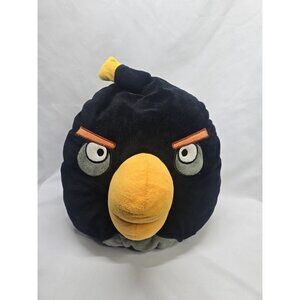 Angry Birds Rovio Black Bomb Character Stuff Plush Toy Pillow 12 Inches